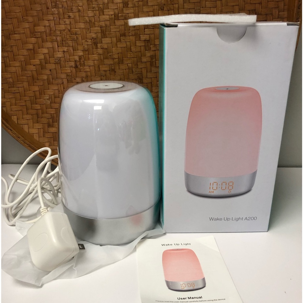 COPY - New Touch Wake Up Night Light A200 Sunrise Simulation Alarm 3 Way Warm L…